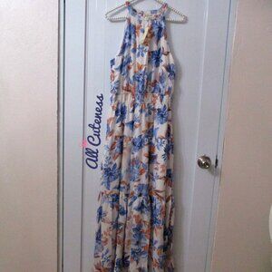 Japna Floral Sleeveless Maxi Dress Size S